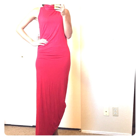 Long tango red dress