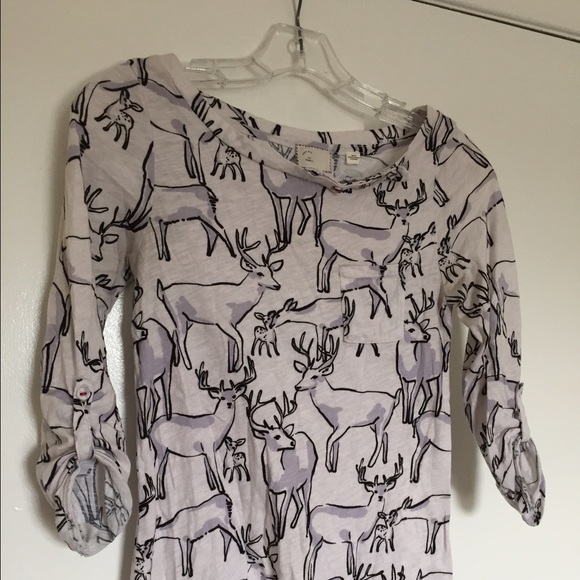 Anthropologie Postmark Deer Tee