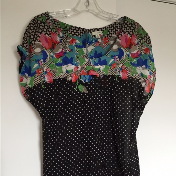 Odille floral dot blouse