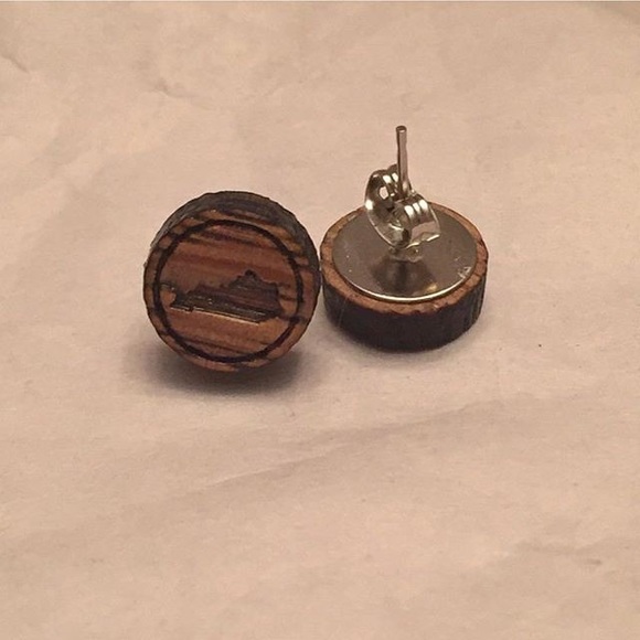 Kentucky bourbon barrel earrings!!!