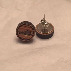 Kentucky bourbon barrel earrings!!!