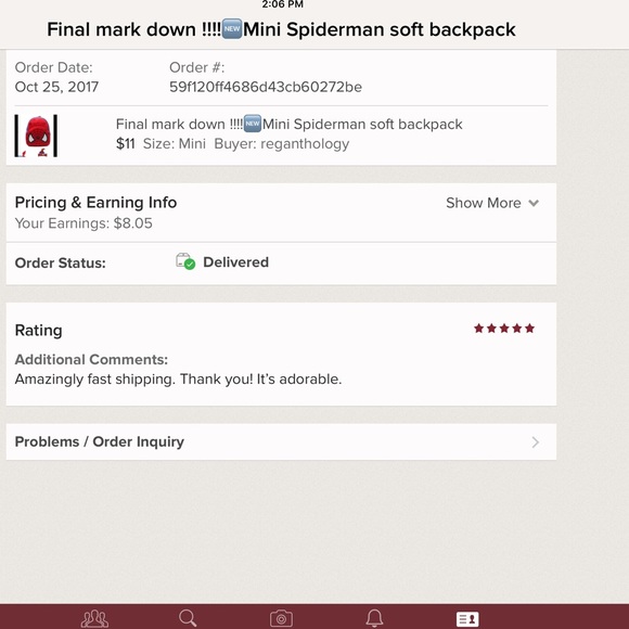 ✅✅✅Final mark down !!!!🆕Mini Spiderman soft backp - Picture 6 of 6