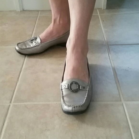 Pewter loafers