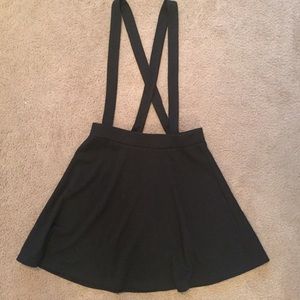 Skater skirt with overalls