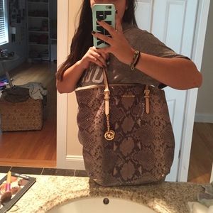 Michael Kors Snake Skin Tote