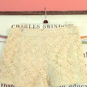 Cream colored crochet short!