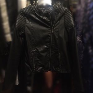 EUC Black Zara Girl Moto Jacket