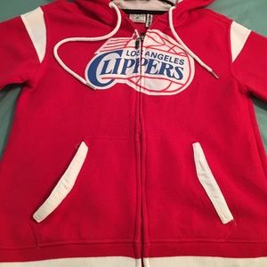 LA CLIPPERS zip up men's small