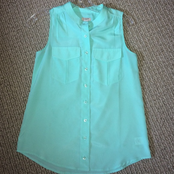 J-Crew Sleeveless Blouse - Picture 1 of 1