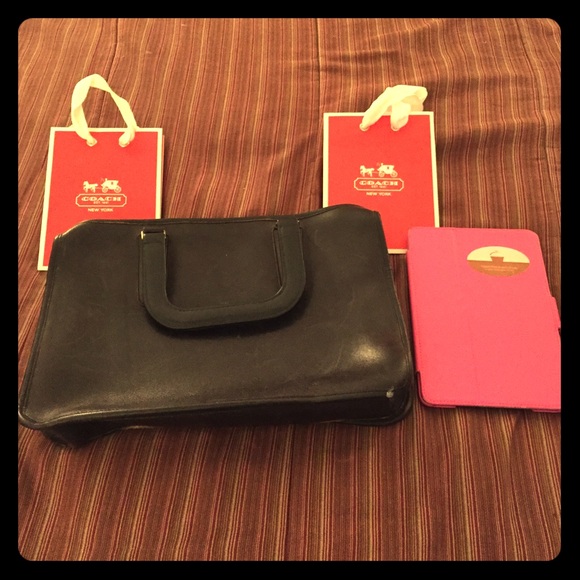 Classic leather coach