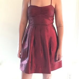 Red cocktail dress
