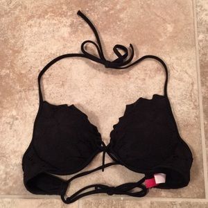 VS black padded bikini top