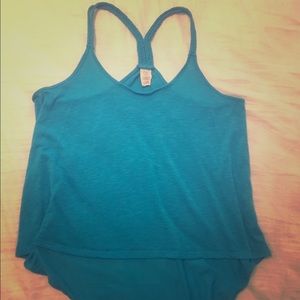 Braided blue tank