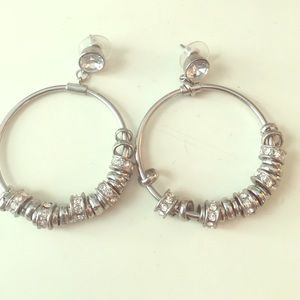 Silver hoops