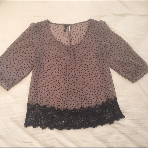 Polka dot beauty with lace