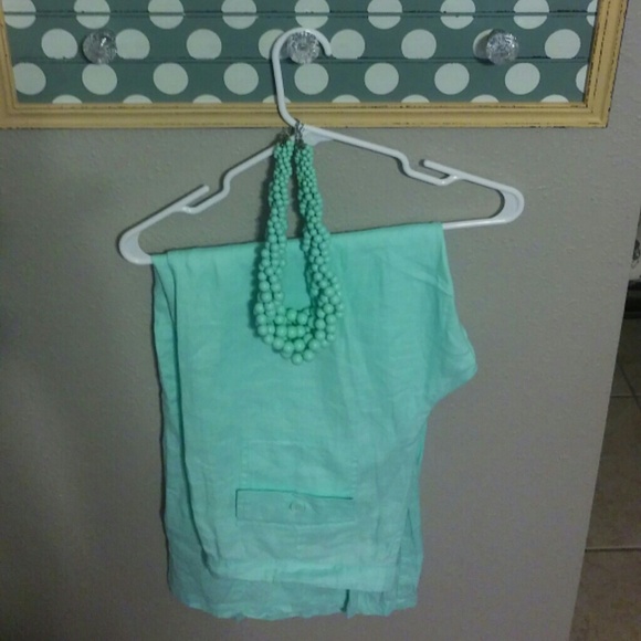 Teal GAP linen pants