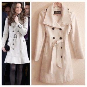Guess Heavy White Coat