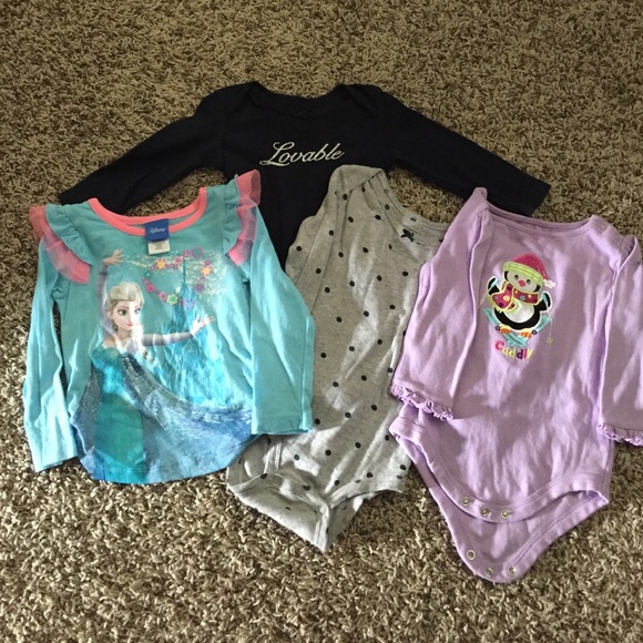 Girls Long sleeve shirts 12 months