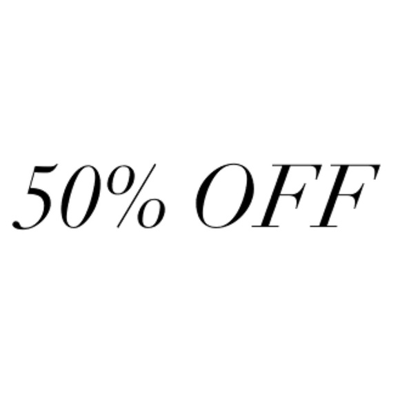 Many items at 50% today