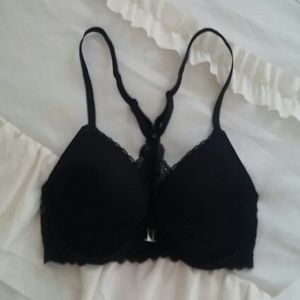 NWT Black Racerback Bra - 34C