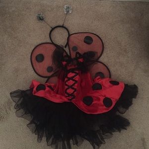 Little Girls Lady bug tutu costume