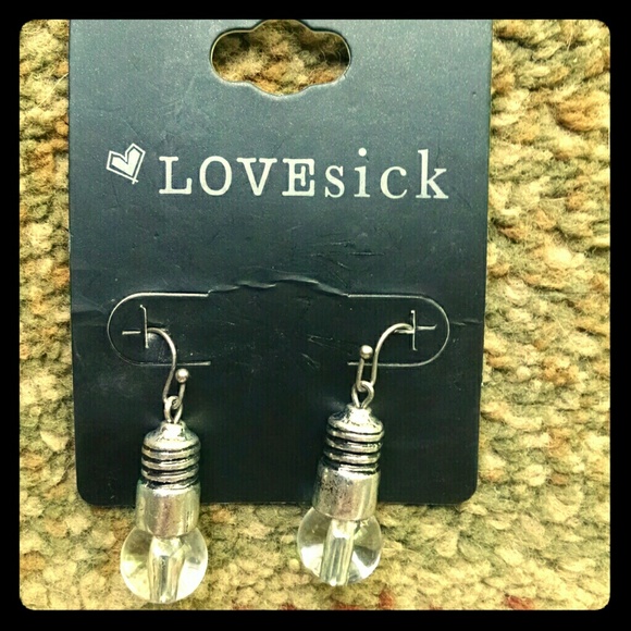 Lovesick BNIP Light Bulb Earrings