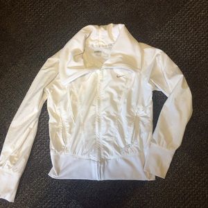 White Nike windbreaker!!