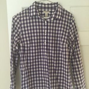 J. Crew Gingham Button Down