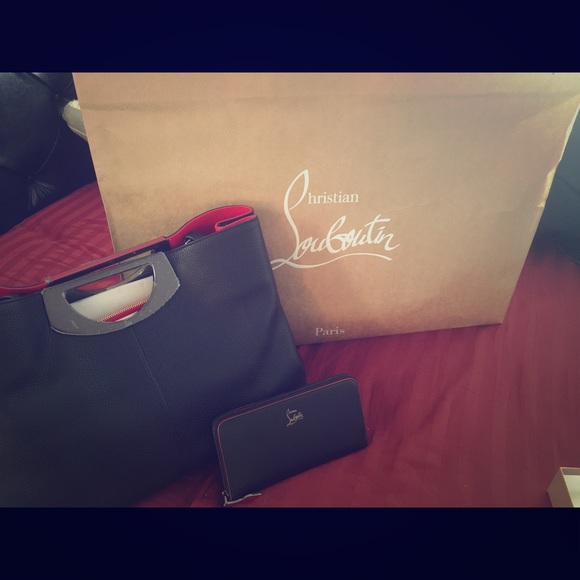 Christian louboutin purse and matching wallet