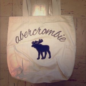 Abercrombie White Tote