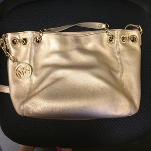 Gold Michael Kors bag