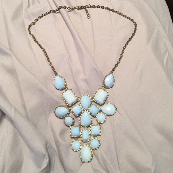 Carolina Blue Statement Necklace