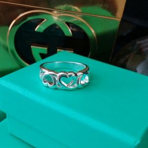 Srerling Silver Heart Ring
