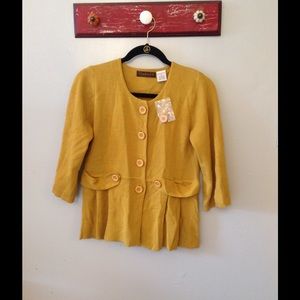 Chadwick's Mustard Button Down Cardigan