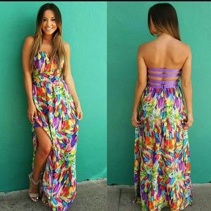 bright colored maxi dresses