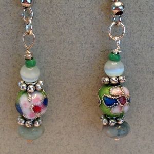 Cloisonné bead Earring
