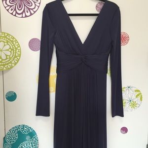 RESERVED! Navy Plunging Maxi