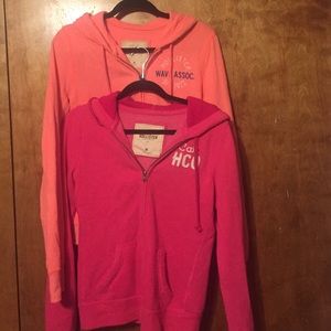 Two Hollister hoodies