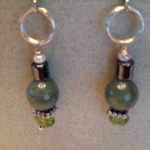 Jade earrings