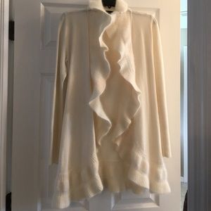 WHITE HOUSE BLACK MARKET LONG CARDIGAN SWEATER