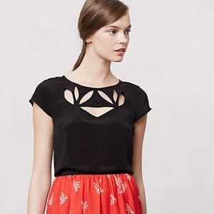 Anthropologie Maeve Cutout Tee