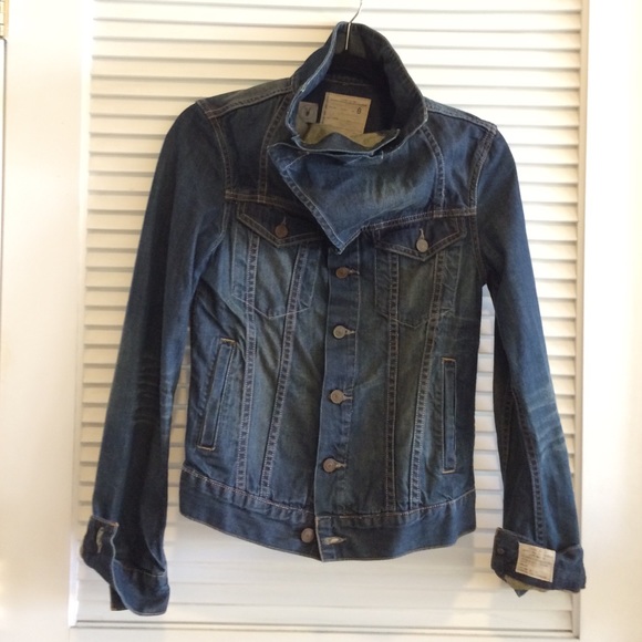 AllSaints | Blue Kay Denim Jacket. Jean jacket.
