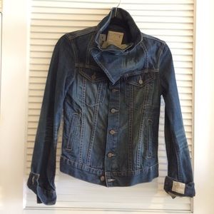 AllSaints | Blue Kay Denim Jacket. Jean jacket.