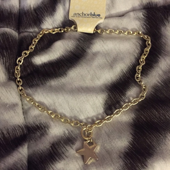 Anchor blue star necklace - Picture 1 of 2