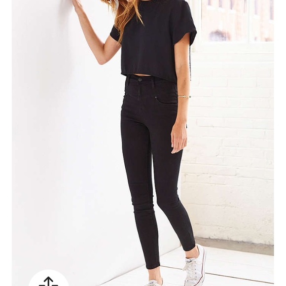 BDG high-rise seamed Jean - black