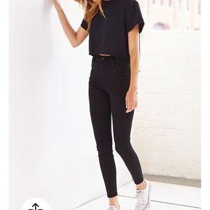 BDG high-rise seamed Jean - black