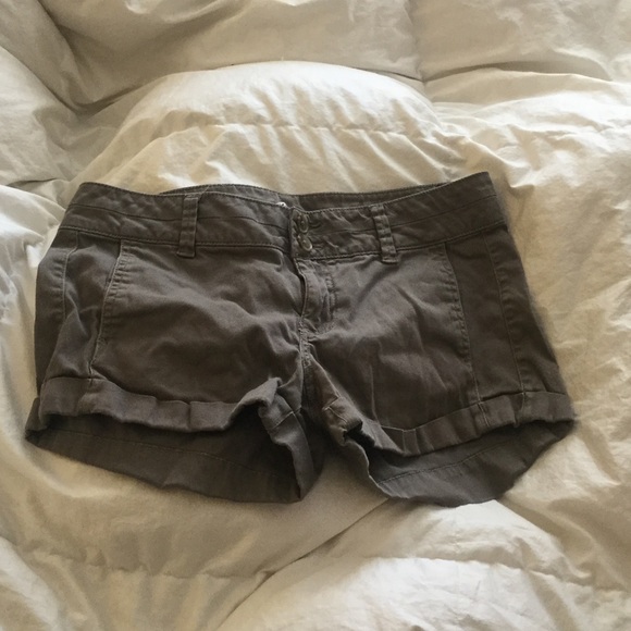 Express Green Olive Shorts