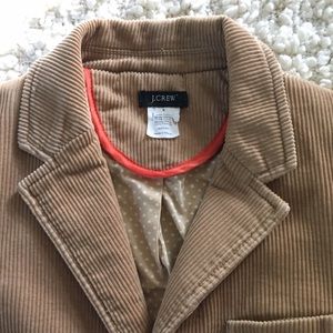 J Crew Cailey Cord Blazer Tan/light brown size S