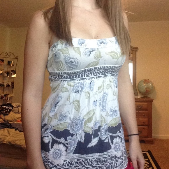 Floral boho A&F tank top