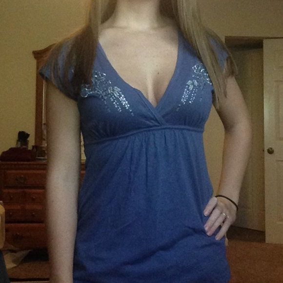 American Eagle cross-front top